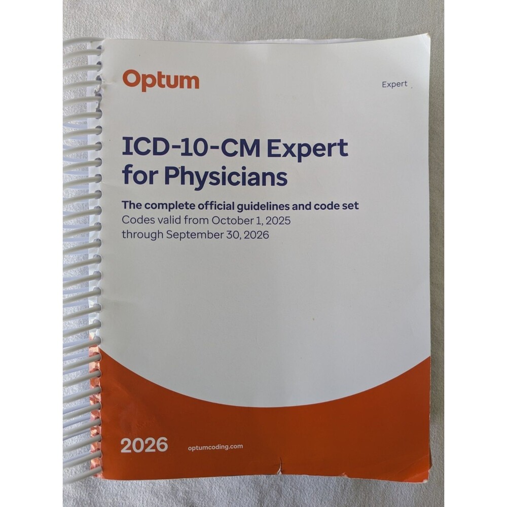 Optum ICD-10-CM Expert for Physicians 2026 Spiral Bound Textbook